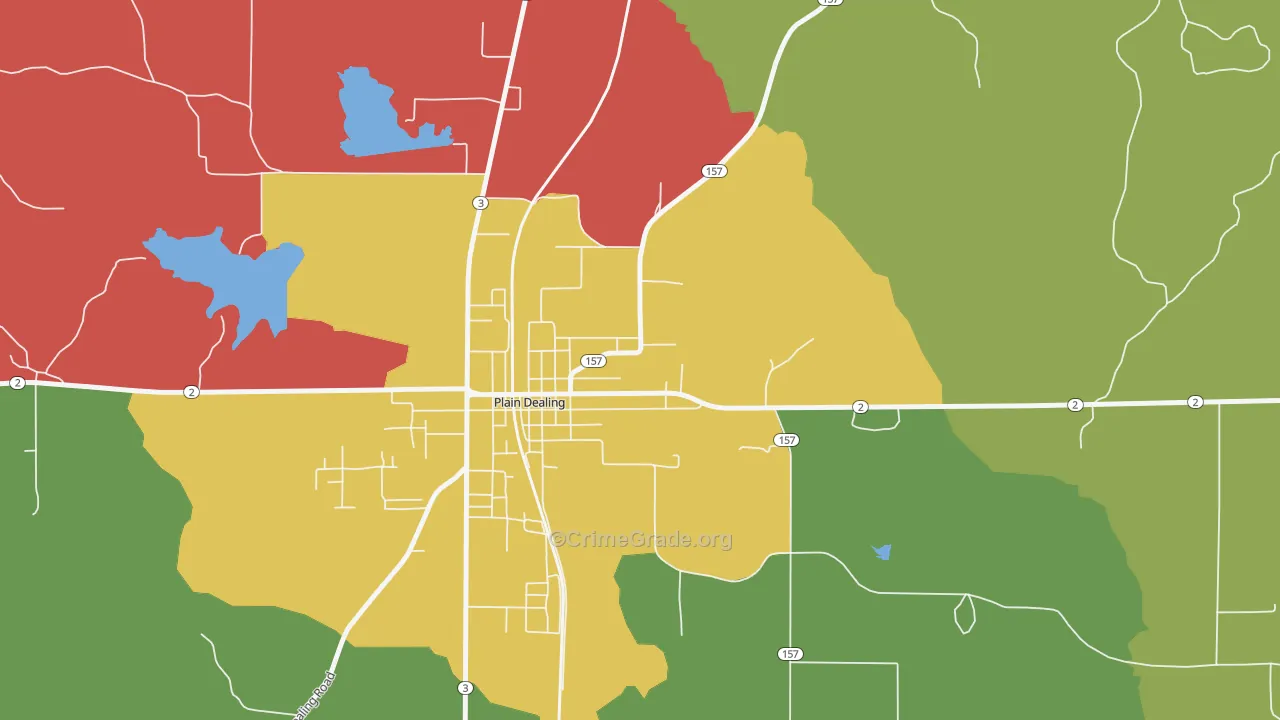 Rocky Mount, LA Map of Assault Rates