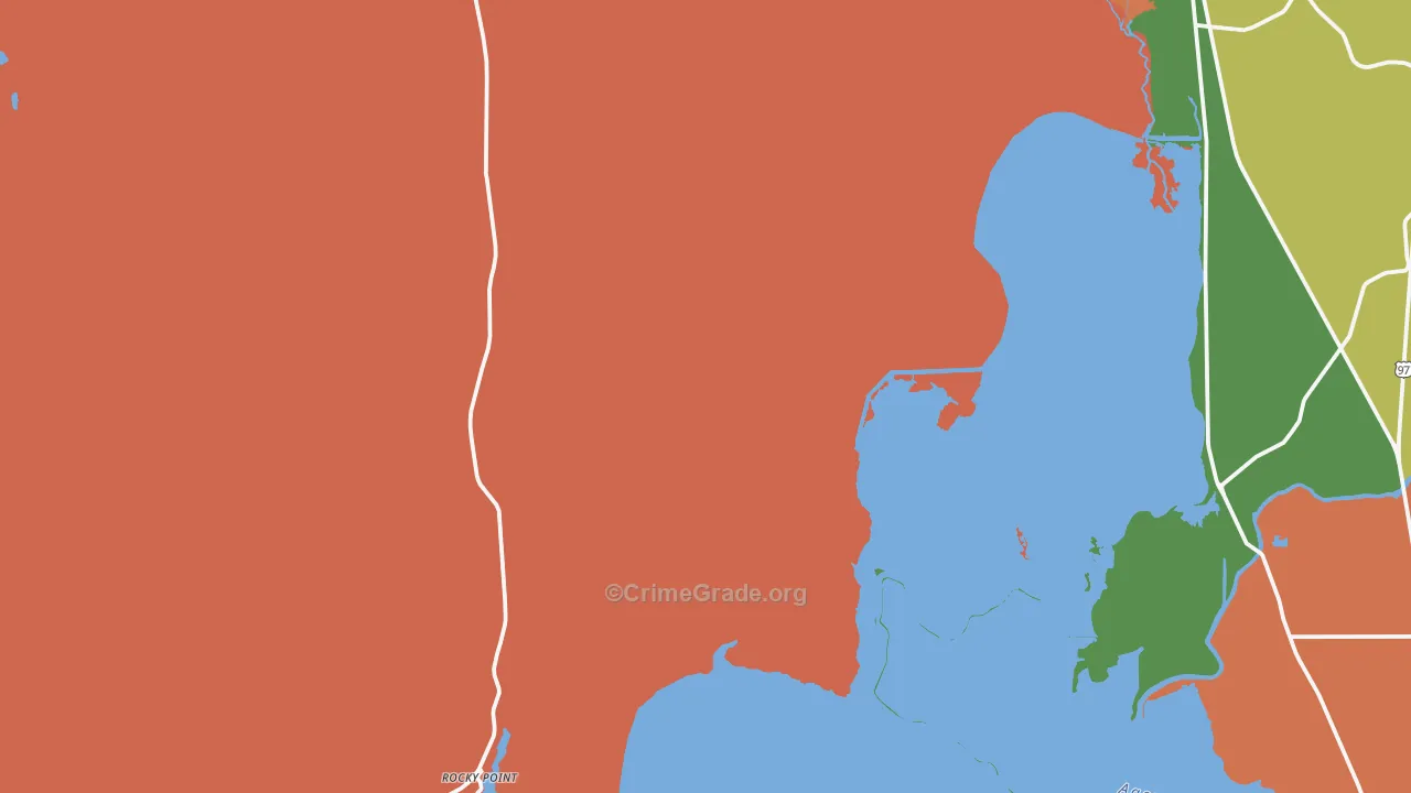 Rocky Point, OR Map of Assault Rates