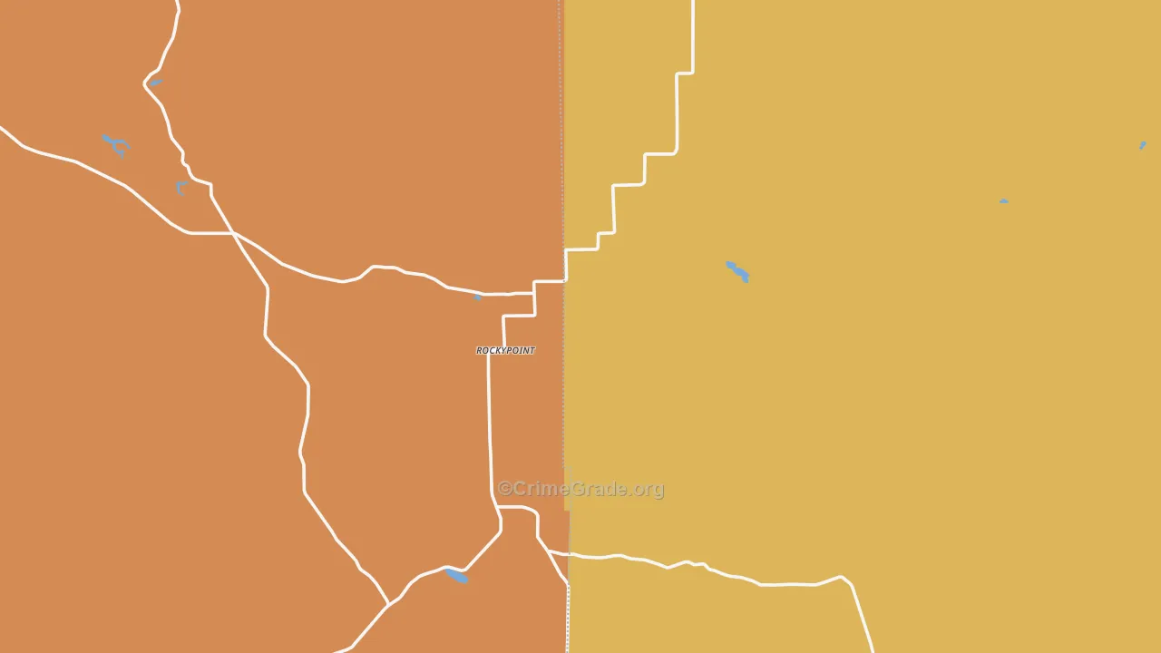 Rockypoint, WY Map of Assault Rates