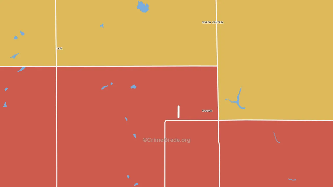 Rogers, ND Map of Assault Rates