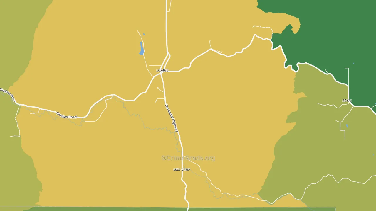 Rogue Elk, OR Map of Assault Rates