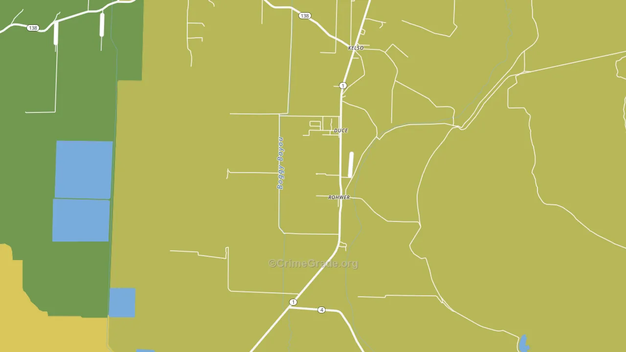 Rohwer, AR Map of Assault Rates