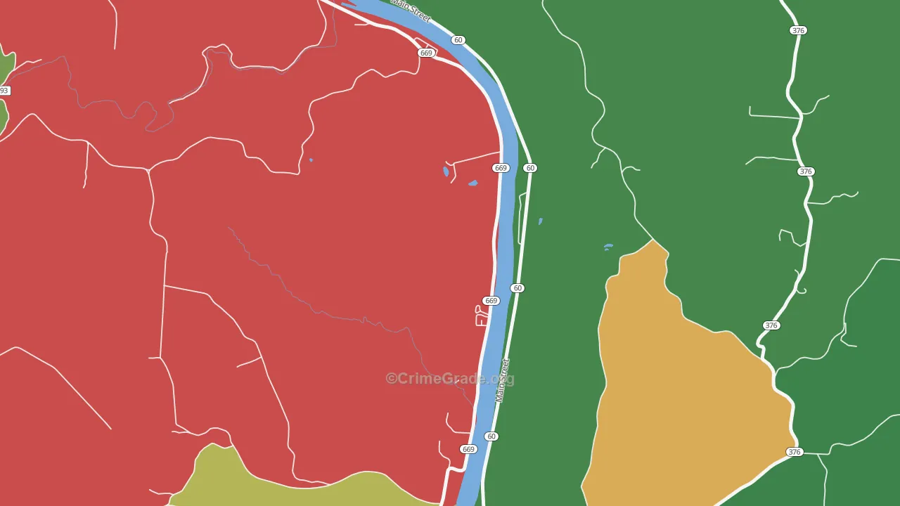 Rokeby Lock, OH Map of Assault Rates
