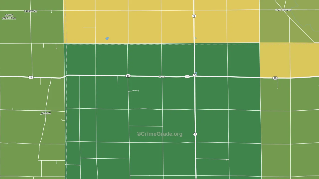 Roll, IN Map of Assault Rates
