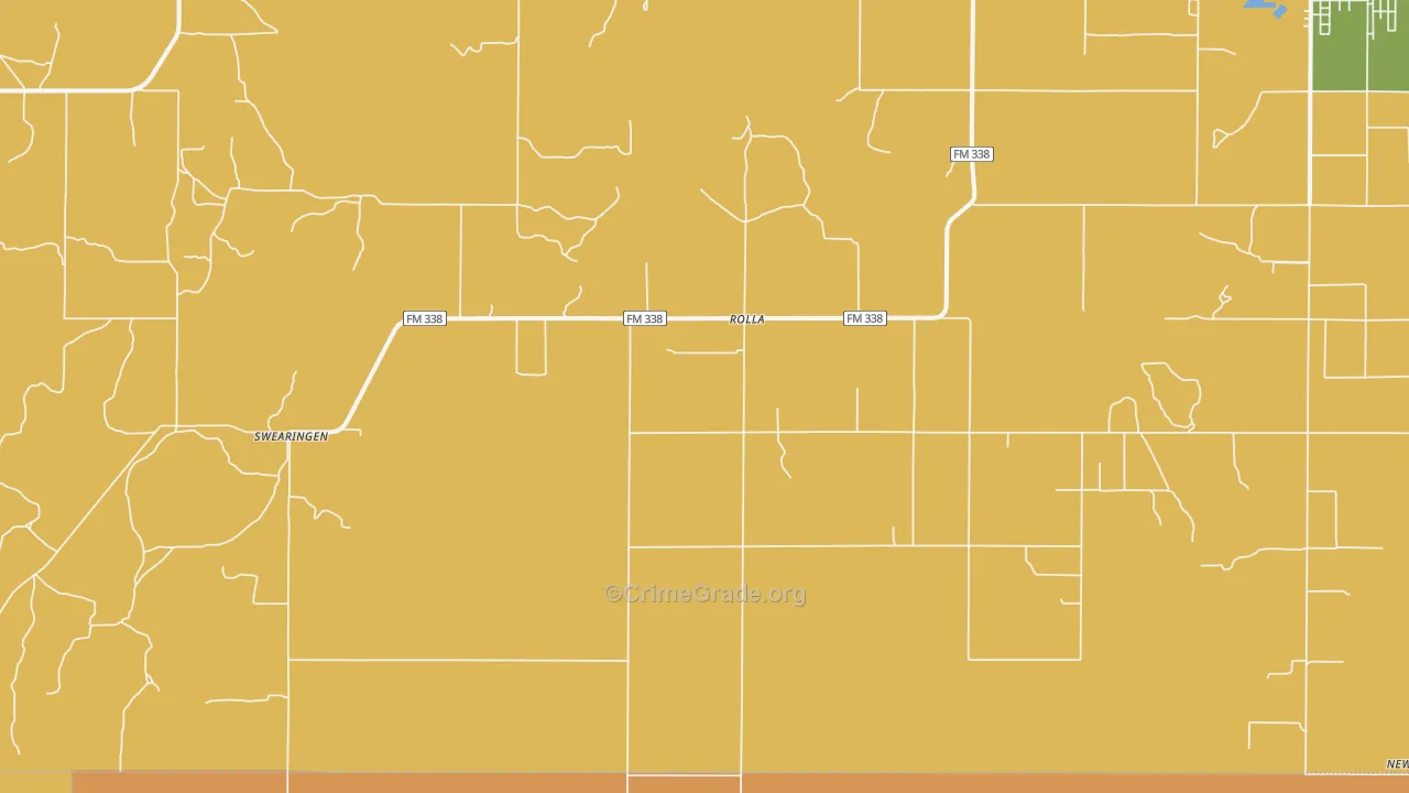 Rolla, TX Map of Assault Rates