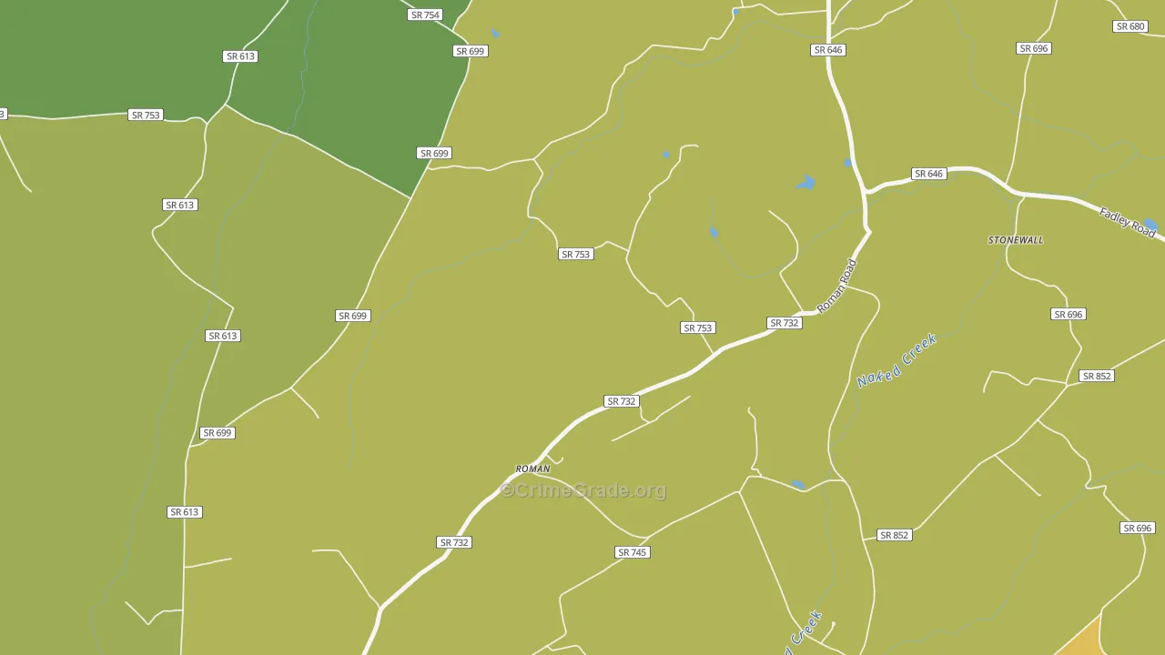 Roman, VA Map of Assault Rates