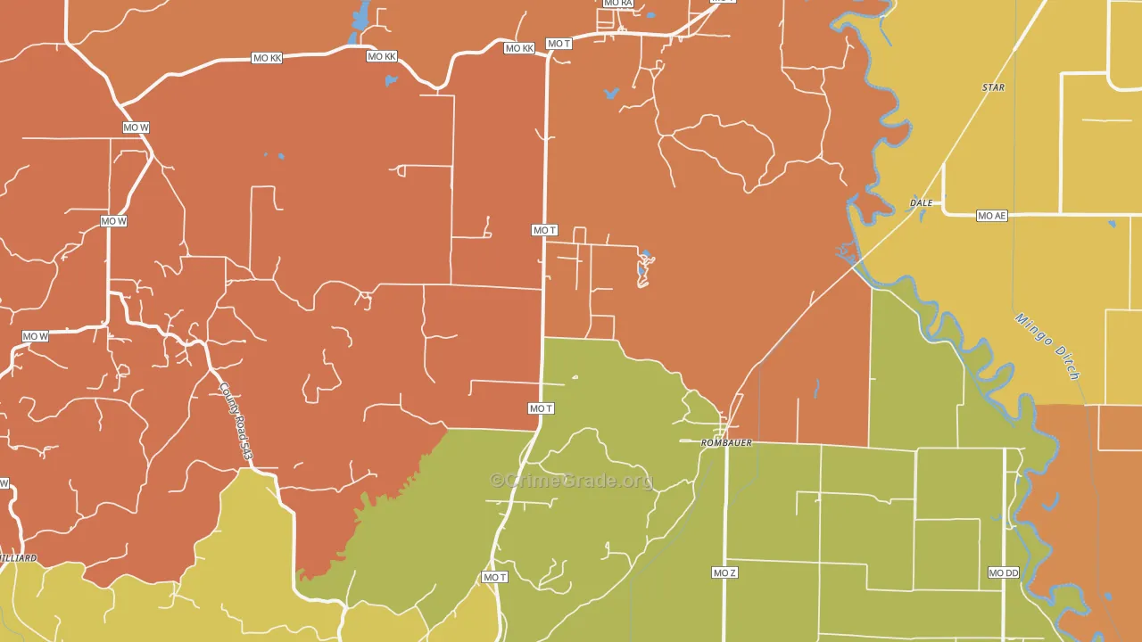 Rombauer, MO Map of Assault Rates