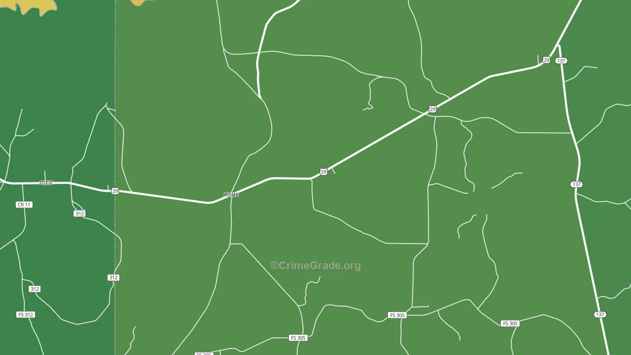 Rome, AL Map of Assault Rates