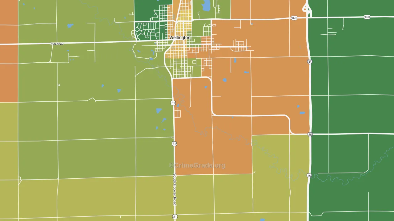 Rome, KS Map of Assault Rates