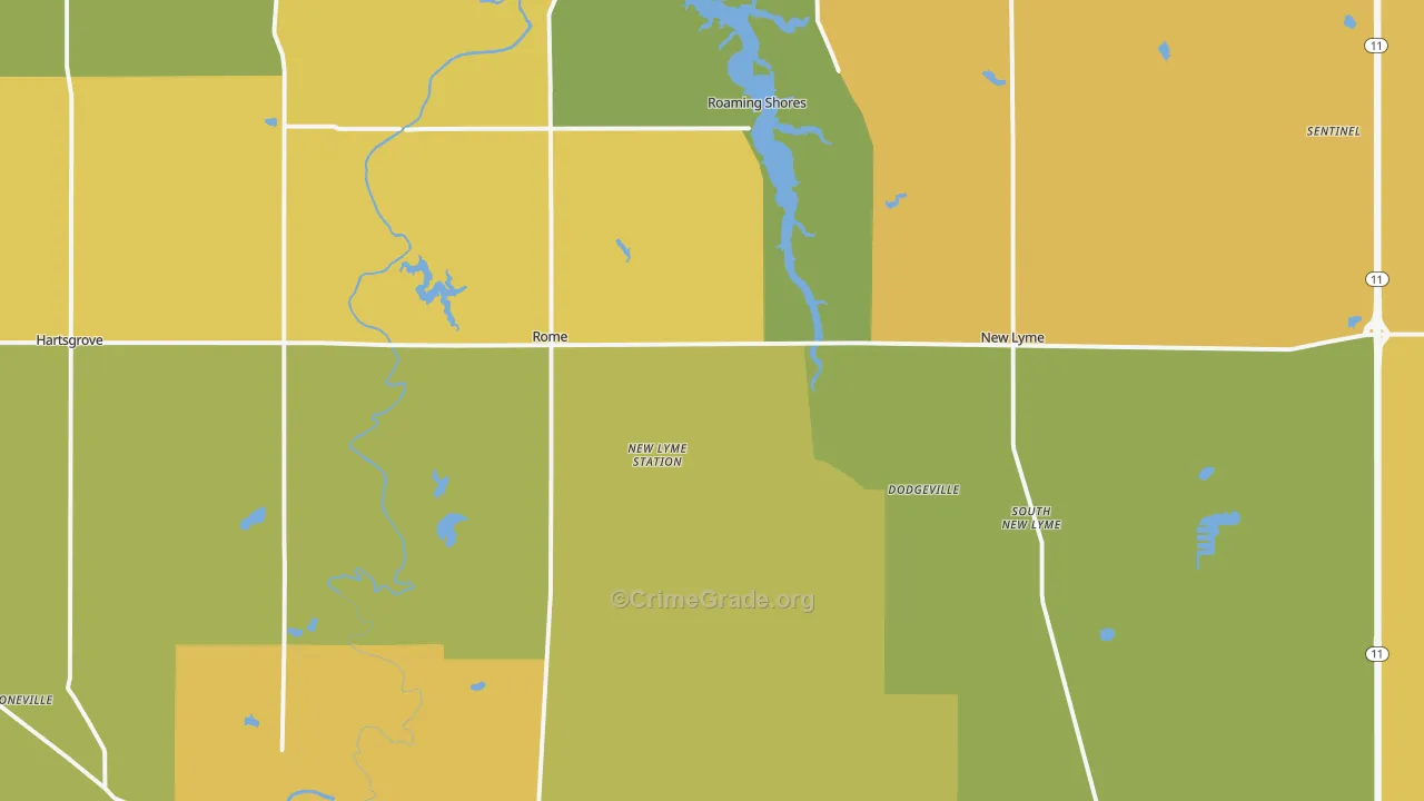 Rome, OH Map of Assault Rates