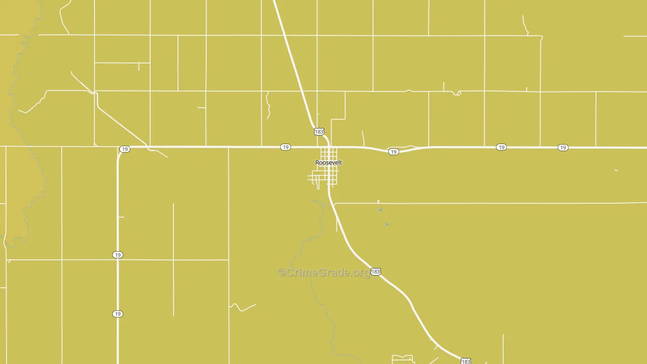 Roosevelt, OK Map of Assault Rates