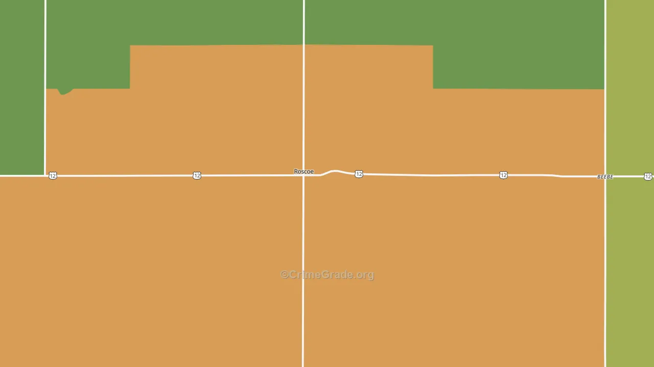 Roscoe, SD Map of Assault Rates