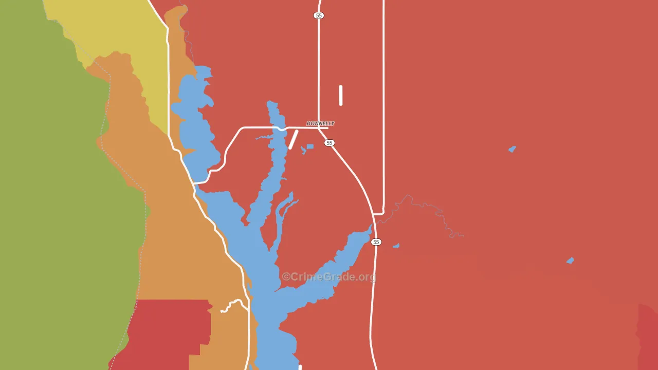 Roseberry, ID Map of Assault Rates