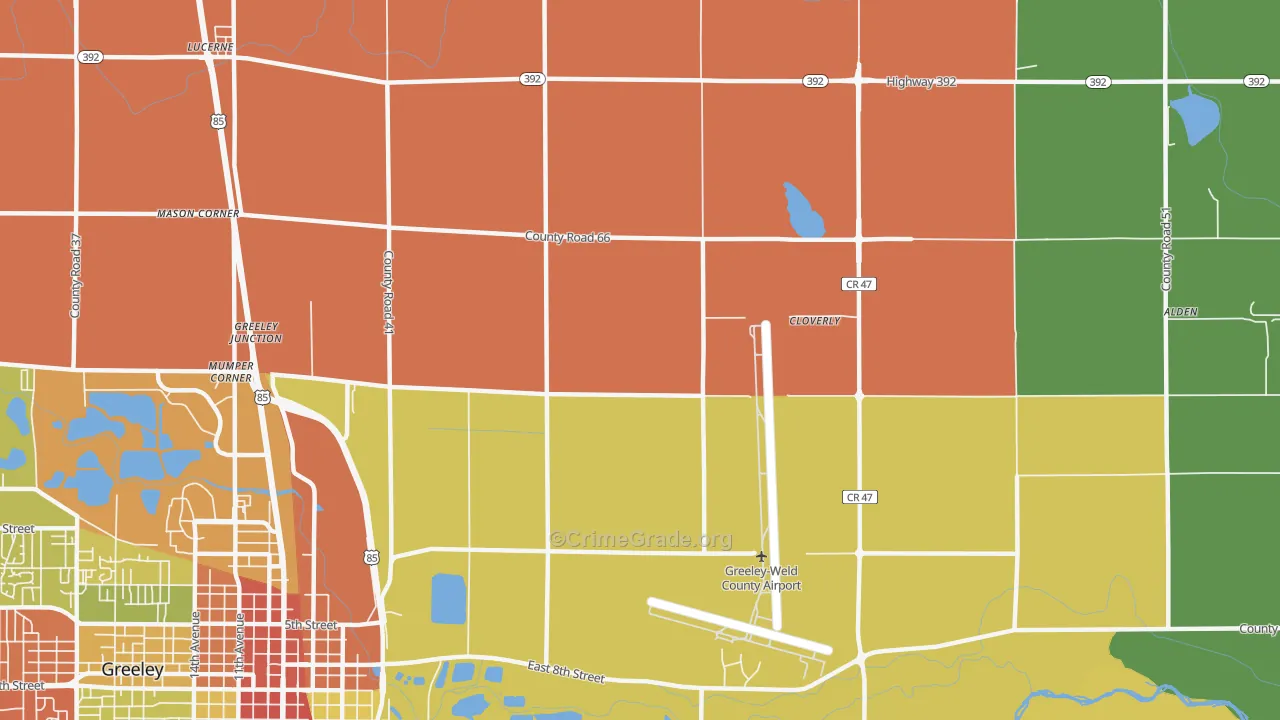Rosedale, CO Map of Assault Rates
