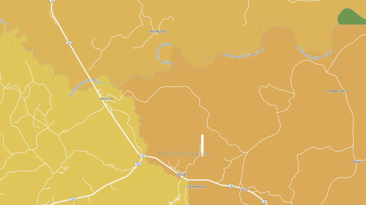 Rosetta, MS Map of Assault Rates