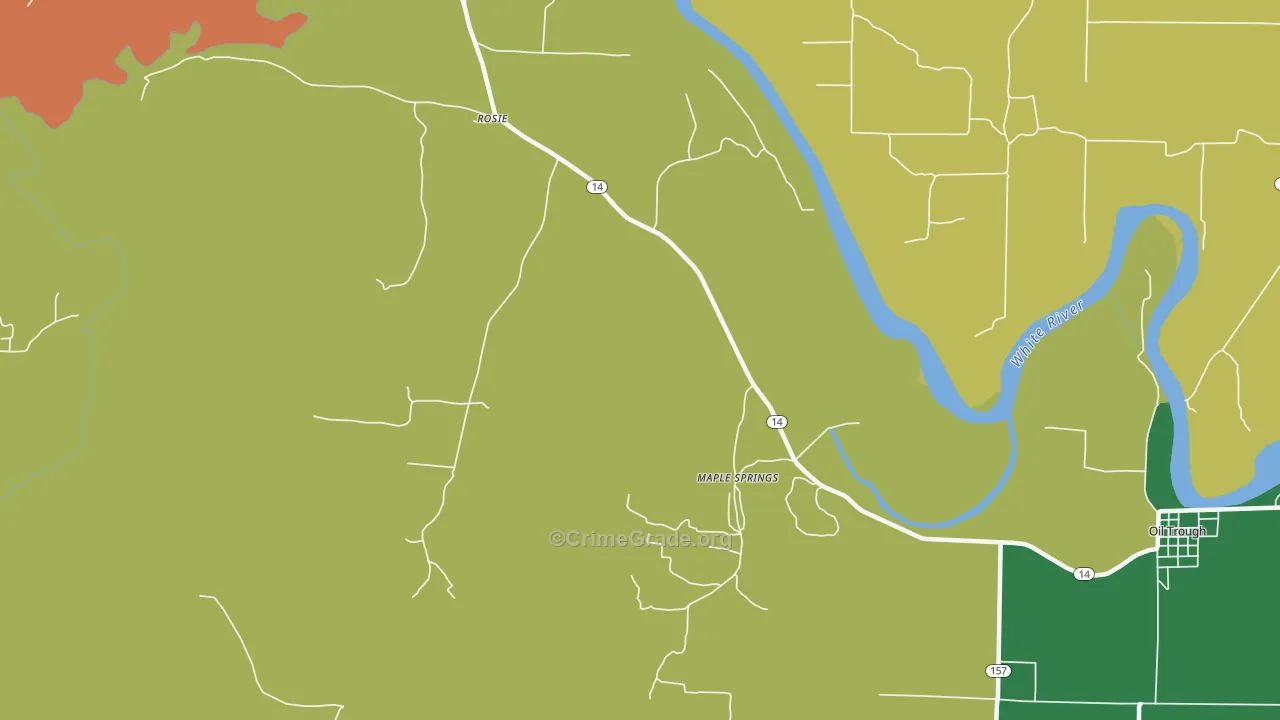 Rosie, AR Map of Assault Rates