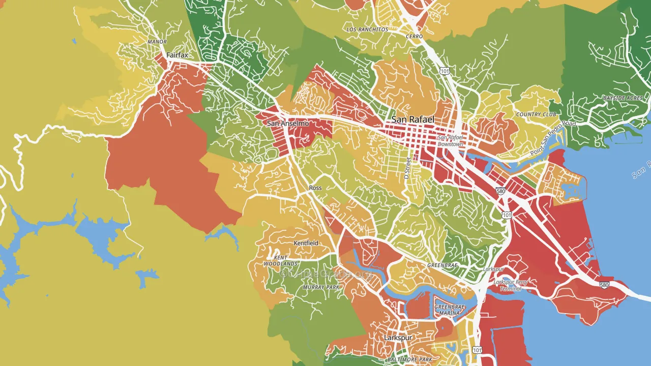 Ross, CA Map of Assault Rates