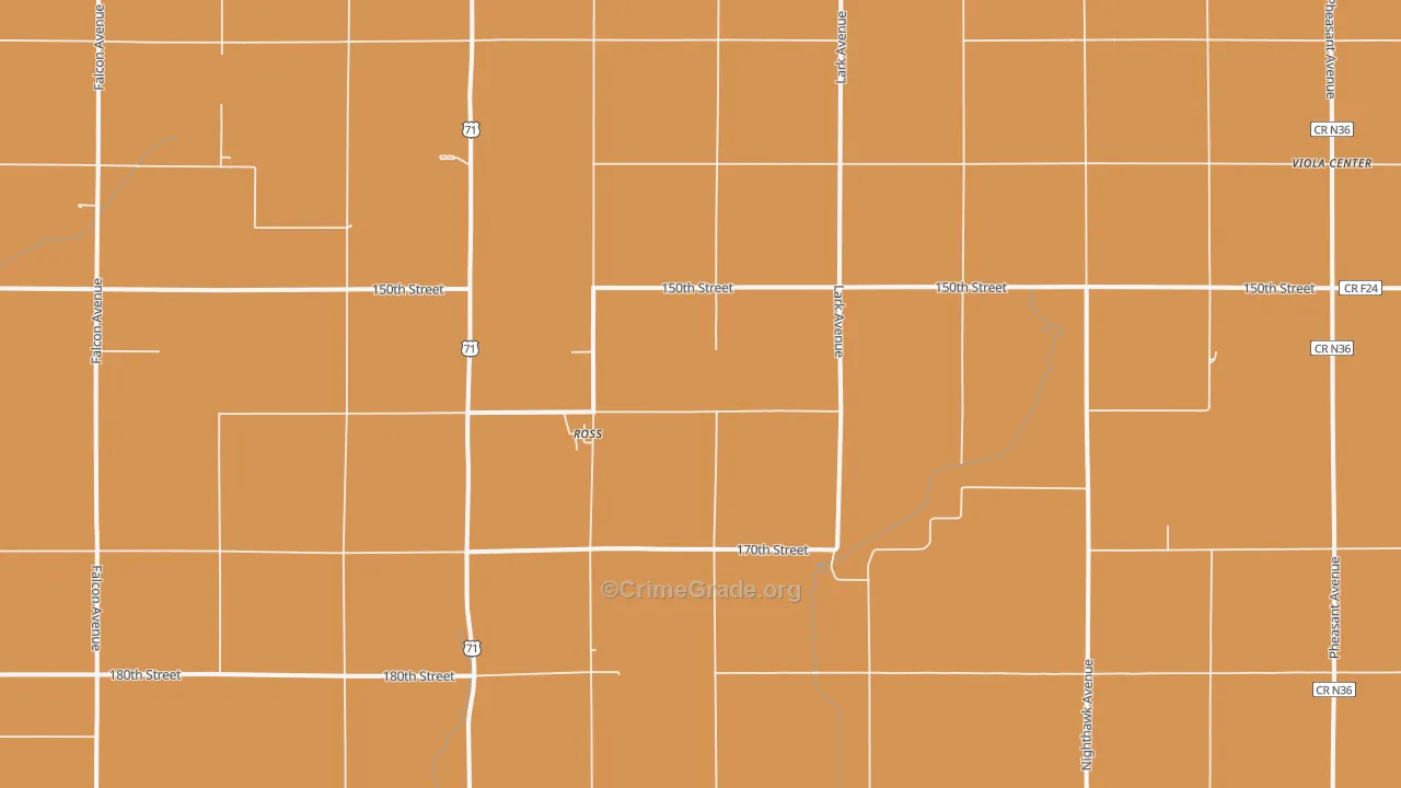 Ross, IA Map of Assault Rates
