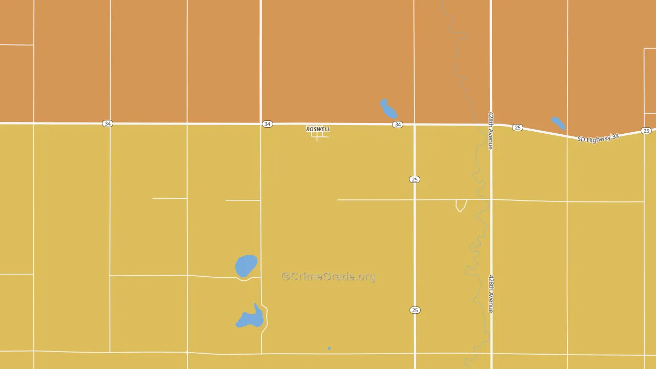 Roswell, SD Map of Assault Rates