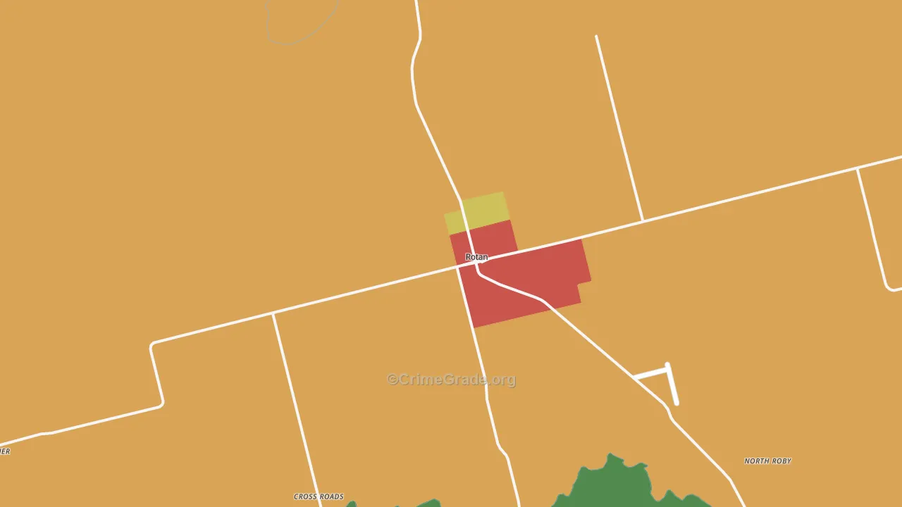 Rotan, TX Map of Assault Rates