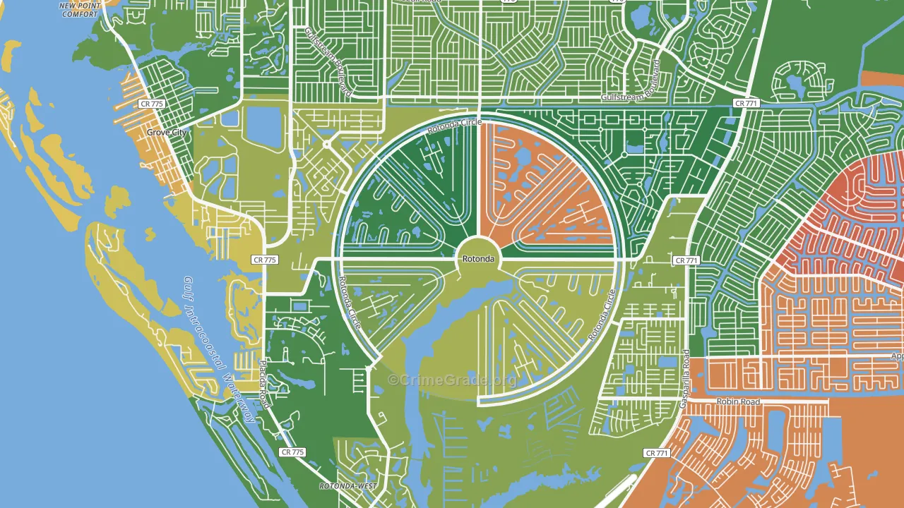 Rotonda, FL Map of Assault Rates