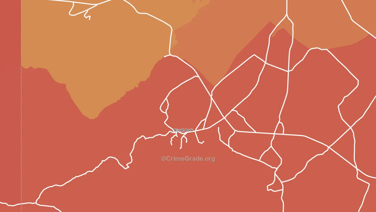 Rough Rock, AZ Map of Assault Rates