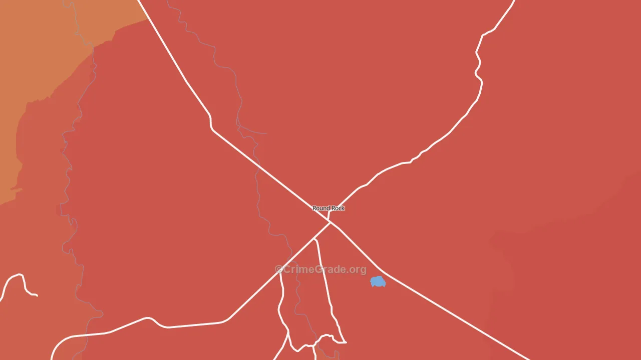 Round Rock, AZ Map of Assault Rates