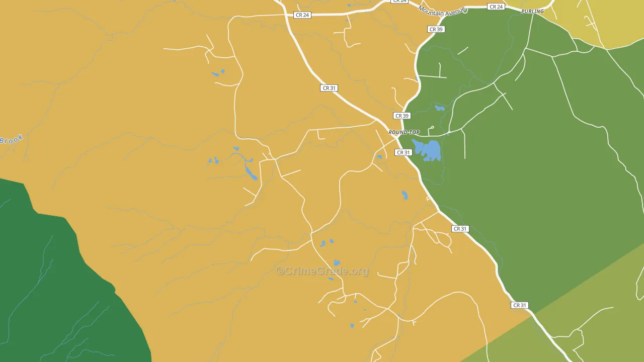 Round Top, NY Map of Assault Rates