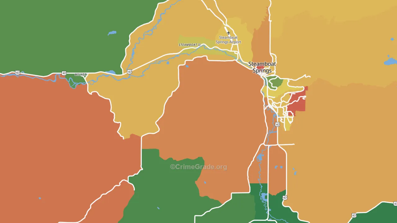 Routt County, CO Map of Assault Rates
