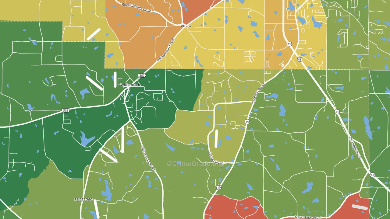 Rover, GA Map of Assault Rates