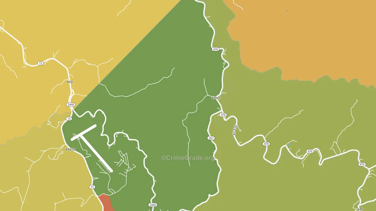 Rowdy, KY Map of Assault Rates