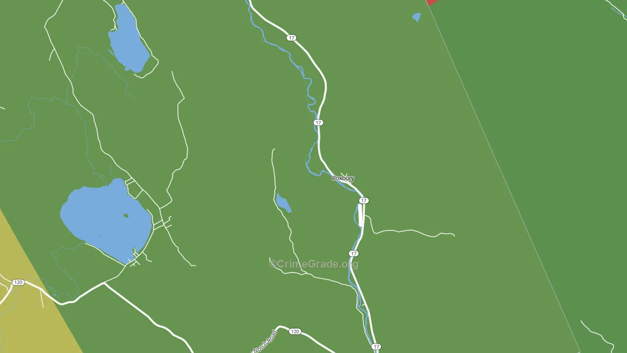 Roxbury, ME Map of Assault Rates