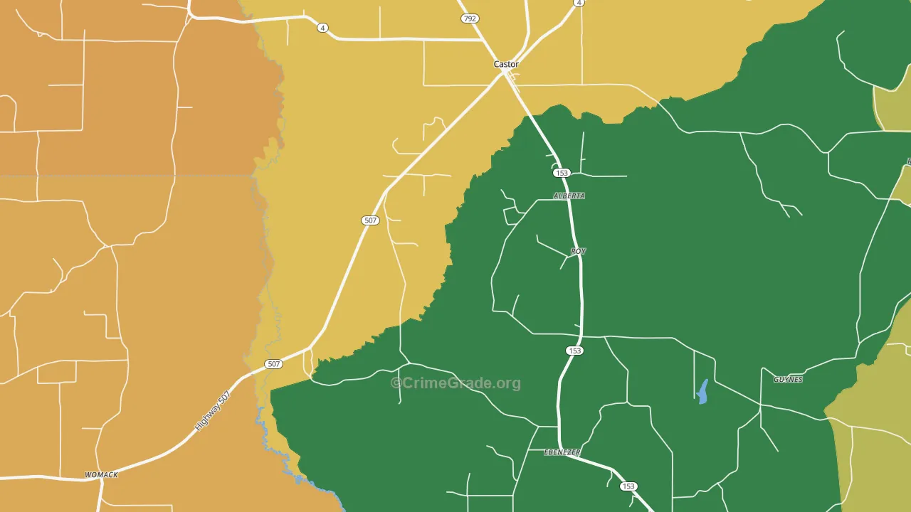 Roy, LA Map of Assault Rates