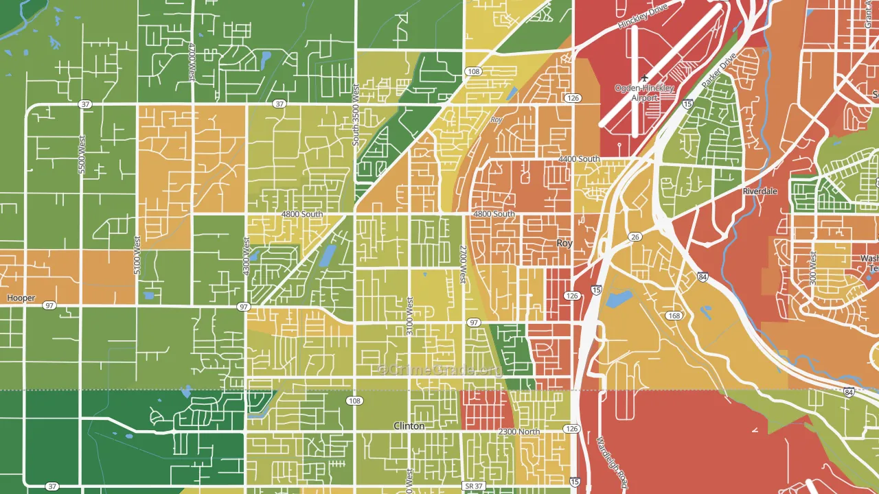 Roy, UT Map of Assault Rates