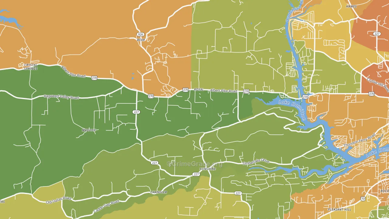 Royal, AR Map of Assault Rates