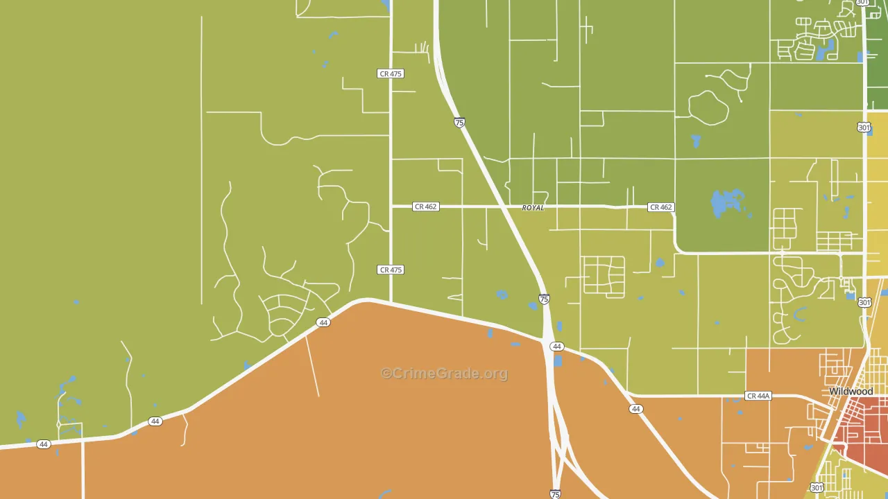 Royal, FL Map of Assault Rates