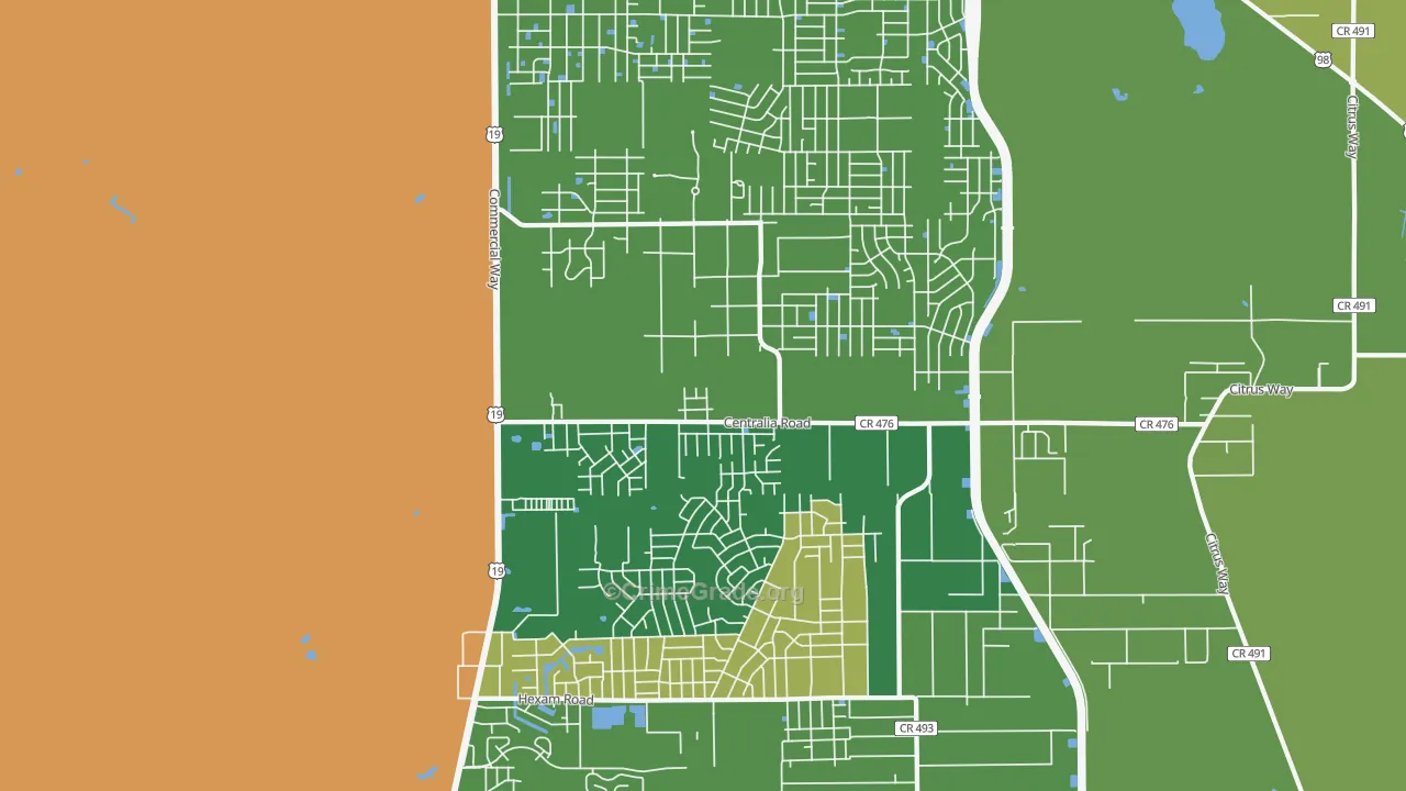 Royal Highlands, Brooksville, FL Map of Assault Rates