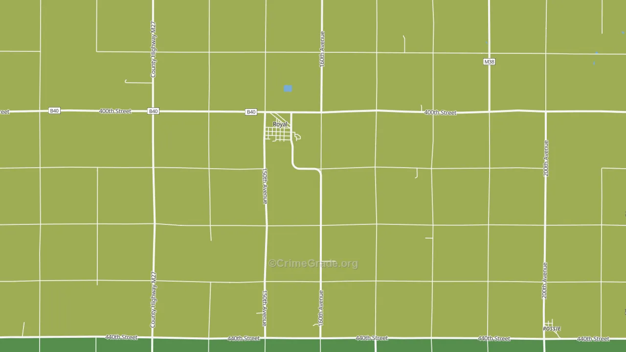 Royal, IA Map of Assault Rates