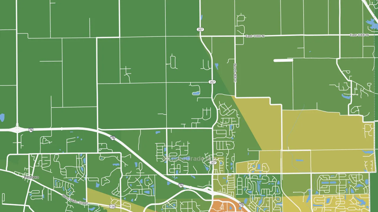 Royalton, IN Map of Assault Rates