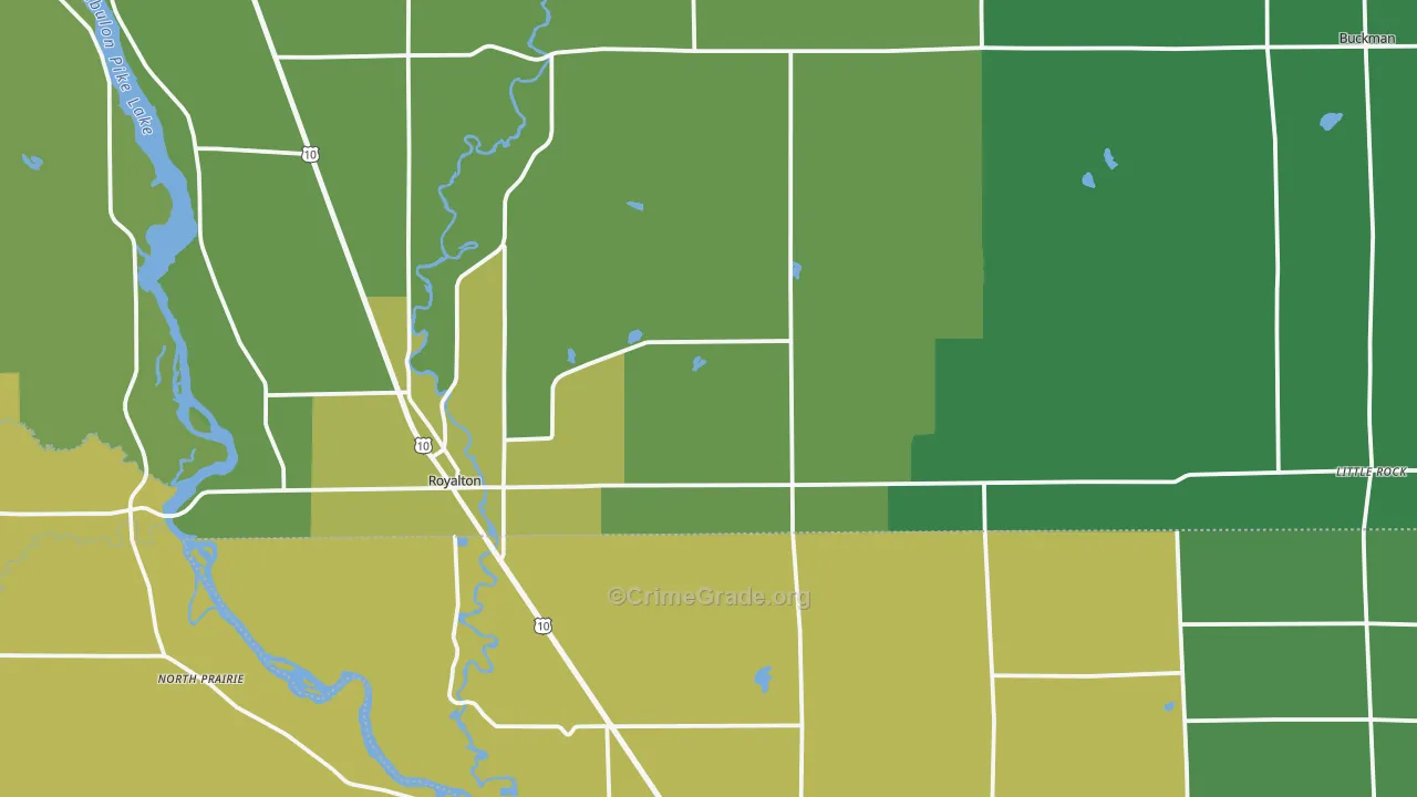 Royalton, MN Map of Assault Rates