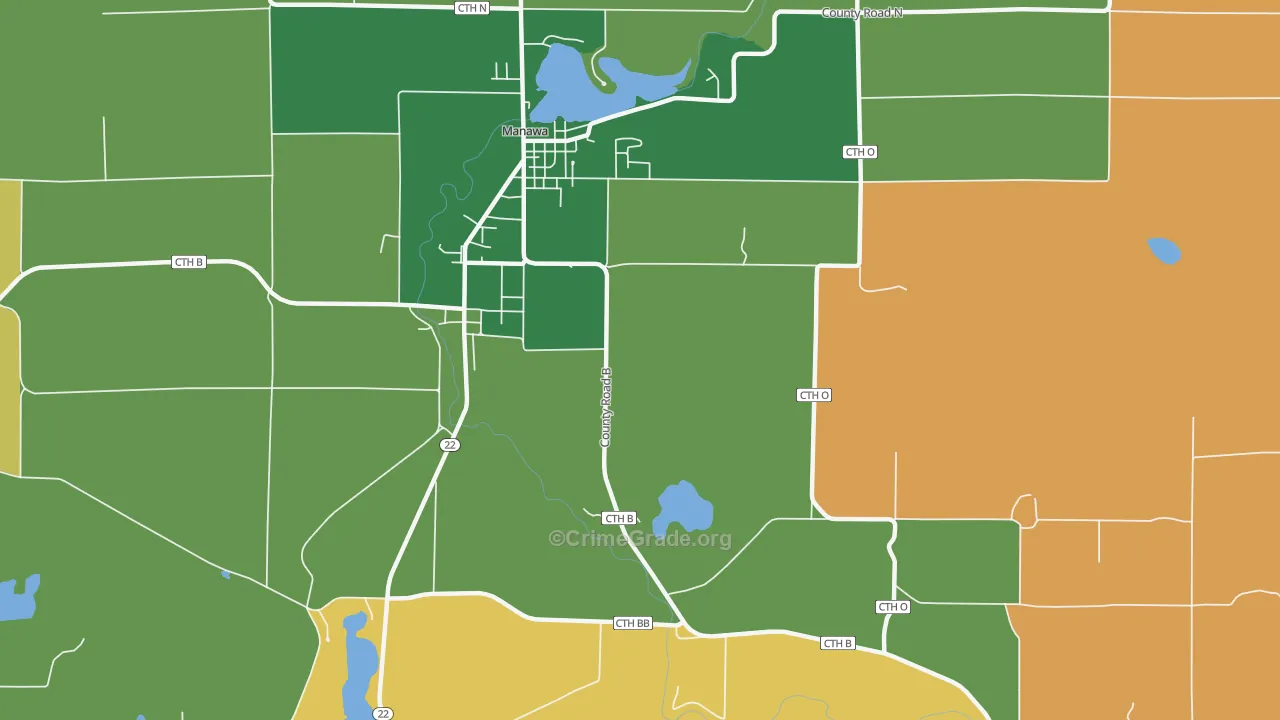 Royalton, WI Map of Assault Rates