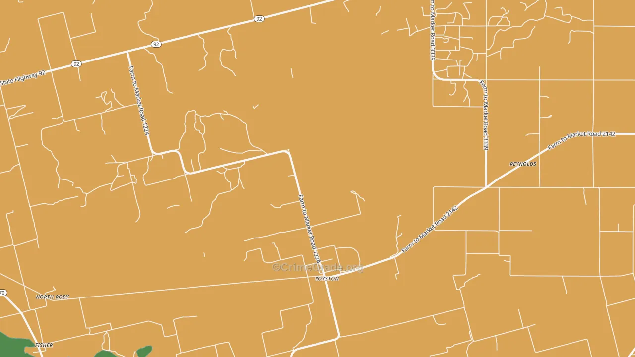 Royston, TX Map of Assault Rates