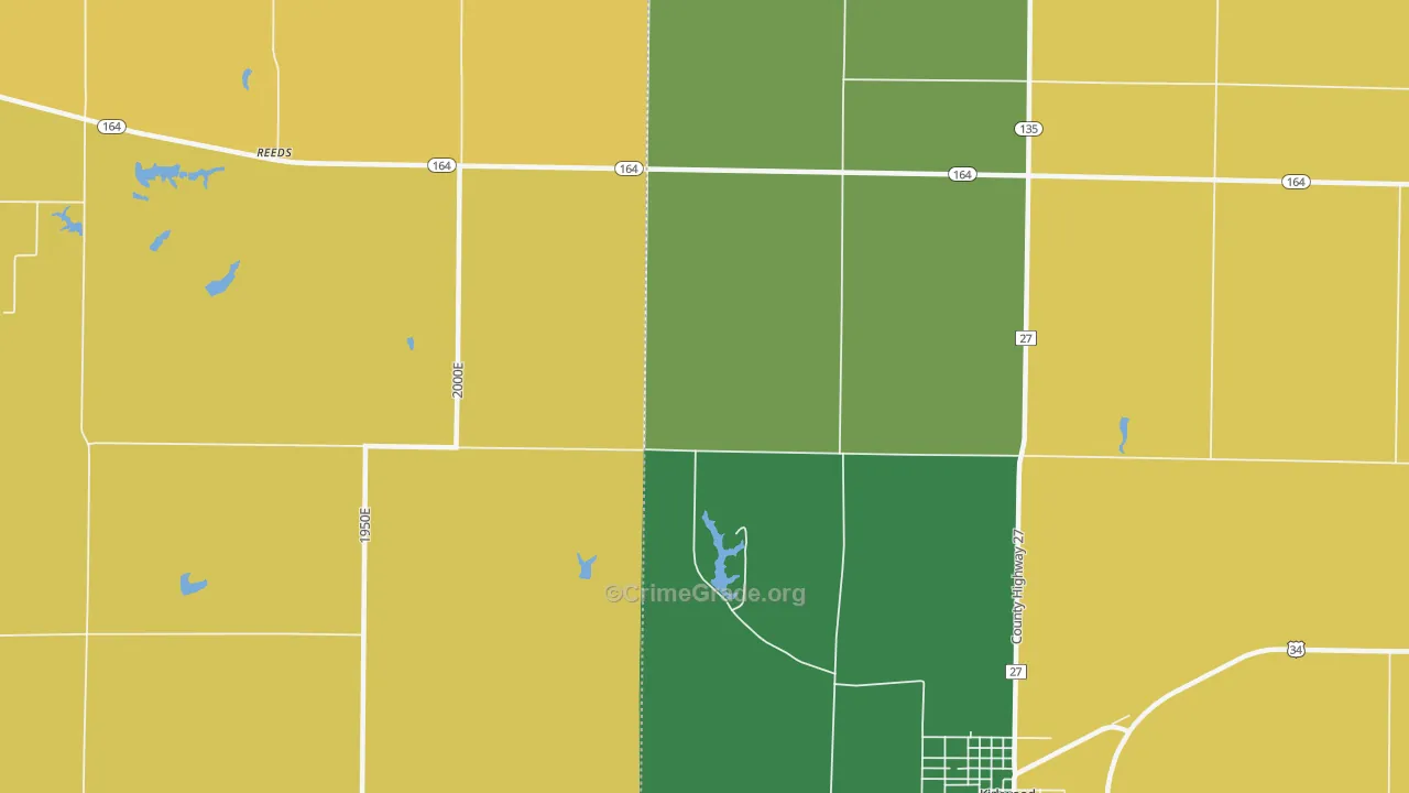 Rozetta, IL Map of Assault Rates