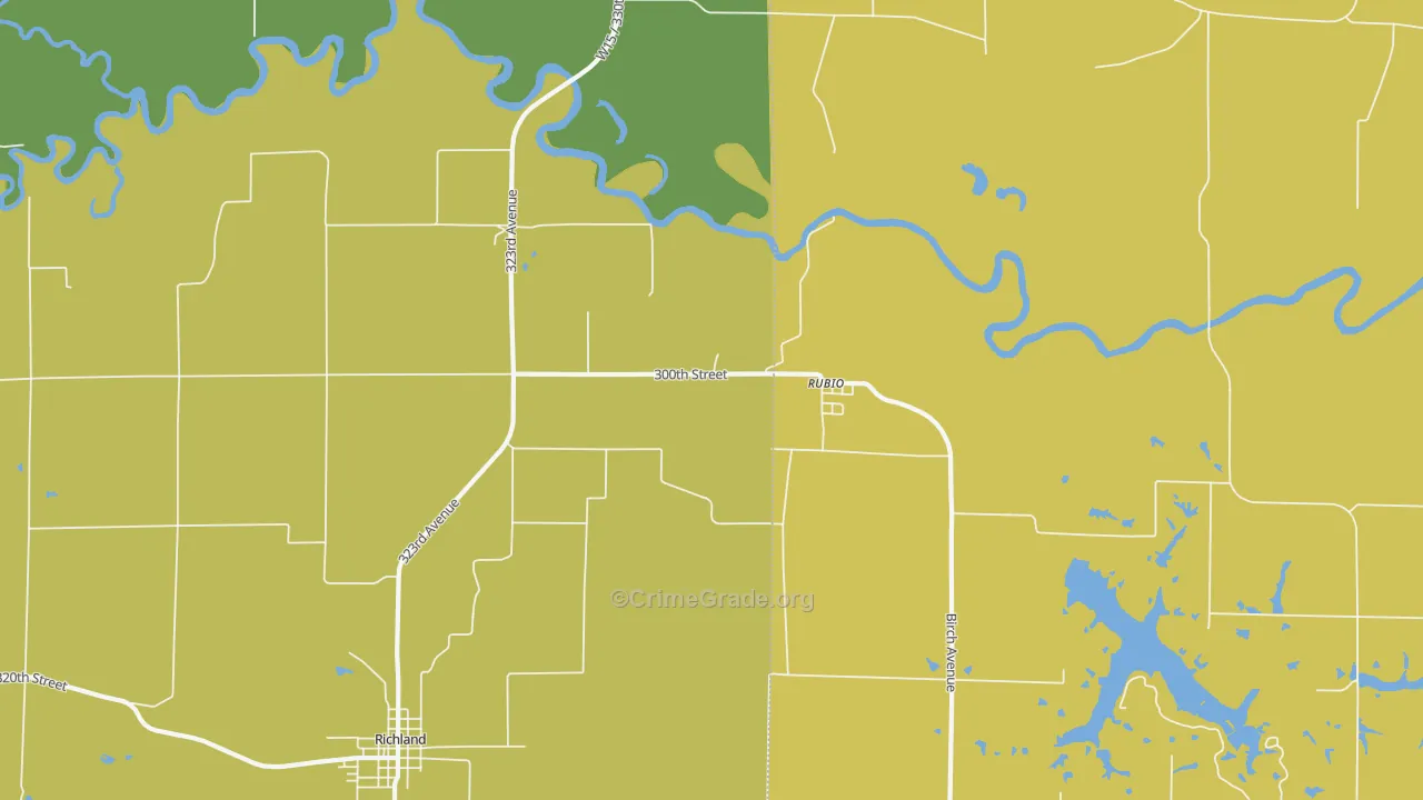 Rubio, IA Map of Assault Rates