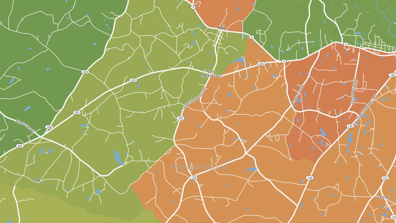 Ruby, SC Map of Assault Rates
