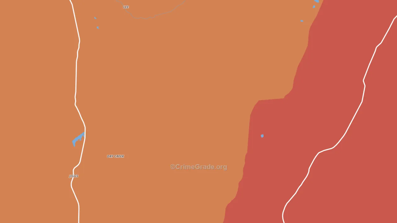 Ruby Valley, NV Map of Assault Rates