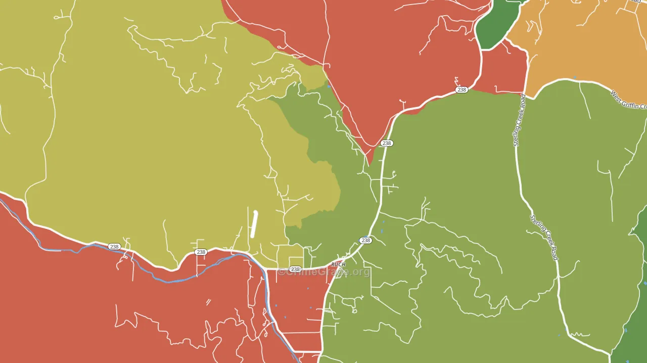 Ruch, OR Map of Assault Rates