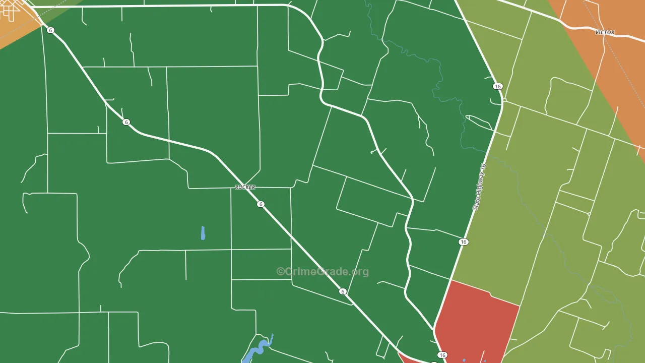 Rucker, TX Map of Assault Rates
