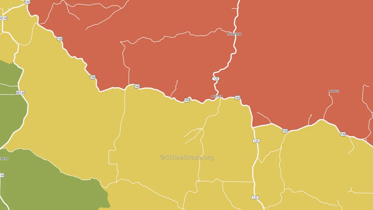 Rueter, MO Map of Assault Rates