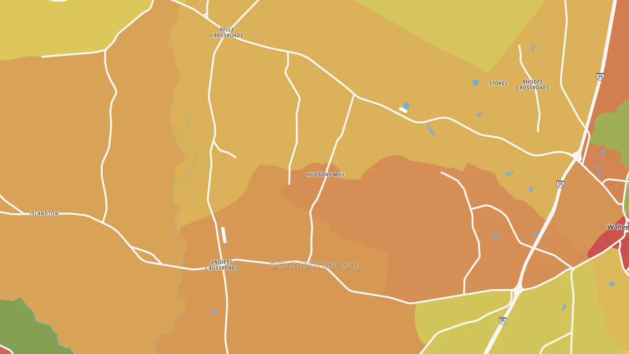 Ruffin, SC Map of Assault Rates